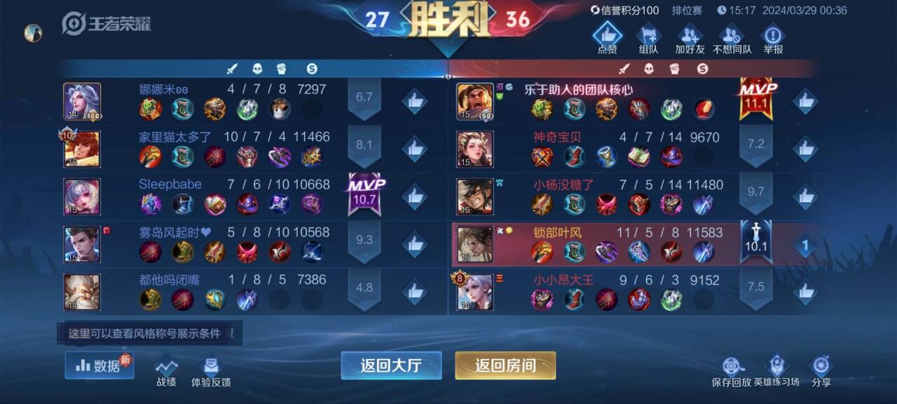 王者荣耀辅助《柠檬茶》